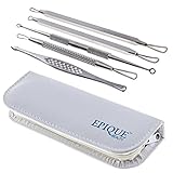 Epique Beauty Blackhead, Blemish and Comedones Extractor - Great Acne Pimples Remover Tool Kit - Professional Facial Set