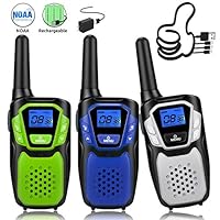 Topsung Rechargeable walkie Talkie, Long Range talkabout Radio for Kids and Adult with Battery Charger, Easy to Use Walky Talky Christmas Birthday Gift for Hiking Camping Trip Adventure