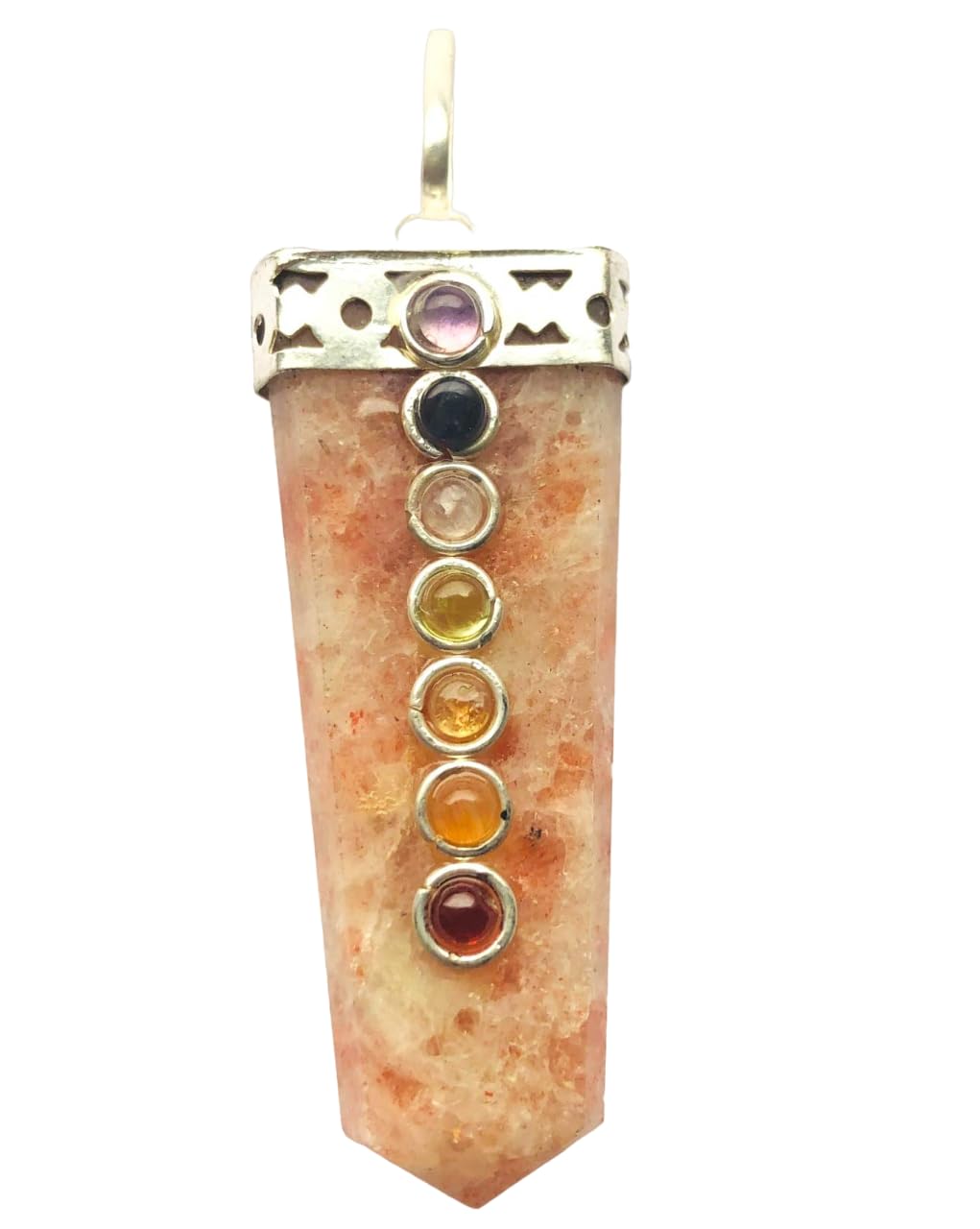 Sunstone Chakra Wellness Pendant Crystal Healing Fashion Men Women Gift Positive Energy Peace Handcrafted Accessory Love Meditation