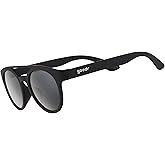 goodr Professor 00G Polarized Sunglasses, Medium Sized (PHG), Black Solid Frames with Black Non-Reflective Glare Reducing Lenses, UV400 Protection, No Slip, No Bounce
