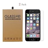 (2 Pack) iPhone 6 / 6s Screen Protector, Laxier(TM) 0.33mm 9H Hardness Curved Edge Crystal Clear Tempered Glass Screen Protector Film For Apple iPhone6 & iPhone6s 4.7 inches