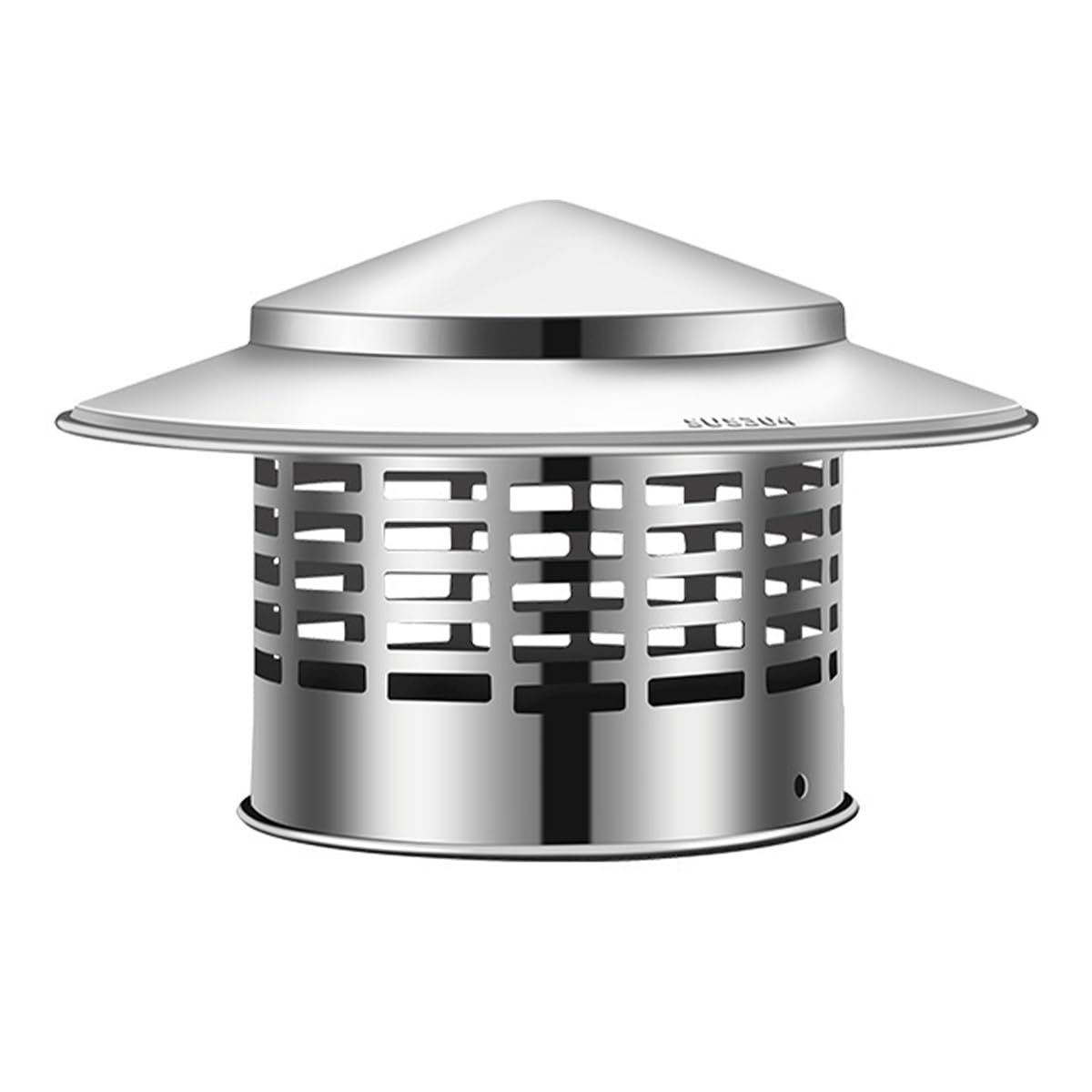 Sarini Stainless Steel Roof Rain Cap Chimney Cap Chimney Cap Rain Cap Chimney Hood Roof Tube Exhaust Hood Suitable For 110MM Flue Pipe