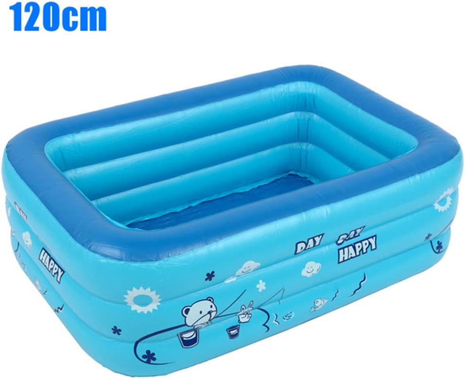 HEREB Inflatable Swimming Pools, Children Bathing Tub ,Inflatable Kiddie Pools, Rectangle Swimming Poo,Swim Center for Kids, Adults, Babies, Toddlers, Outdoor, Garden, Backyard