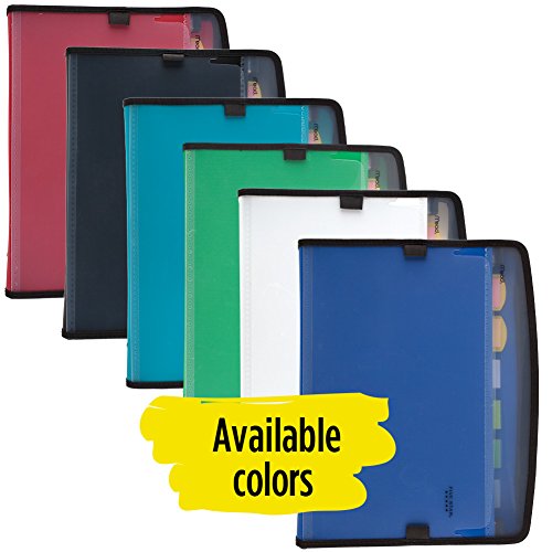 Five Star Expanding File, 7Pocket Expandable Filing Folder,Zipper