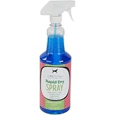 GROOMER ESSENTIALS Rapid Dry Spray - Fast Drying and Conditioning - 32 oz. | Releases water from the hair shaft to cut drying time by 40 percent, adding shine and a lasting scent as it conditions.