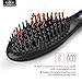Anjou Hair Straightener Brush with Anion Hair Care Electric Ceramic Heating Straightening Brush