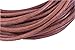 KONMAY 10 Yards 4.0mm Undyed Sadle Brown/natural Color Soft Solid Round Real/Genuine Leather Cord
