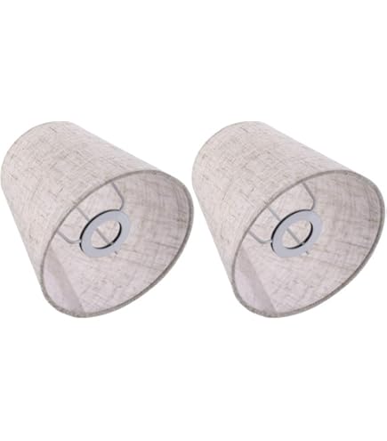 Alipis Lot De 2 Abat-jours à Clipser En Tissu Doux Pour Table, Sol, Chevet, Décoration Murale