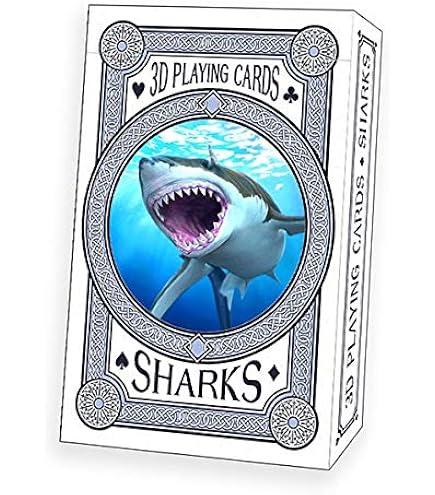 Amazon.com: Bicycle Deck Playing Cards Sharks Card Games : Toys