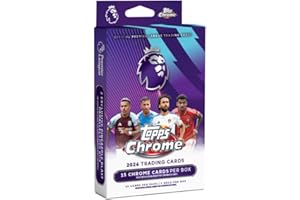 2025-26 Topps Chrome Premier League Cards - Hanger Box (15 Cards)