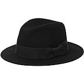 100% Wool Fedora Trilby Hat Classic Wide Brim Panama Felt Hats