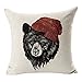 Onker Cotton Linen Square Decorative Throw Pillow Case Cushion Cover 18