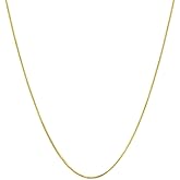 Verona Jewelers 925 Sterling Silver necklace 1MM- 2.5MM Italian Solid Round Snake Chain Necklace-Sterling Silver Gold Chain for Pendants, Magic Flexible Snake Chain, Gold Over Sterling Silver Necklace