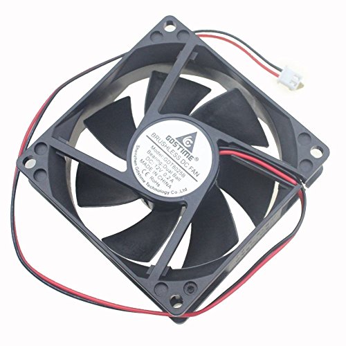 Gdstime 80mm x 25mm 8025B 12V Dual Ball Bearing DC Brushless Cooling Fan