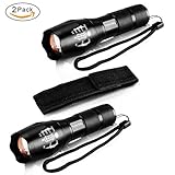 LED Tactical Flashlights, 1000 High Lumen, Zoomable, 5 Lights Modes, Water Resistant, Handheld Light - Best Camping Hiking, Biking, Outdoor, Emergency
