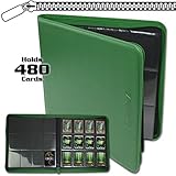 BCW Z-Folio LX Zipper Portfolio Green 12 Pocket Playset Album