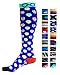 Compression Socks (1 pair) for Men & Women by INFINITY - BEST for Running, Nurses, Shin Splints, Flight Travel, & Maternity Pregnancy - Boost Athletic Stamina & Recovery (Balloons, S/M)