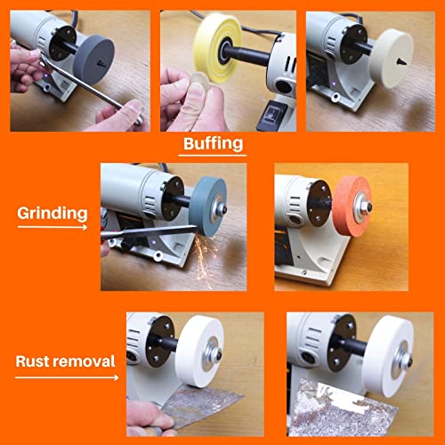 Amacupid 3 Inch Buffing Polishing Wheel Kits(7 Pieces), For Mini Bench