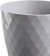 B2C Flowerpot Round Plastic Pot Grey 16 cm Modern Decor 7 Sizes 9 Colors view 4