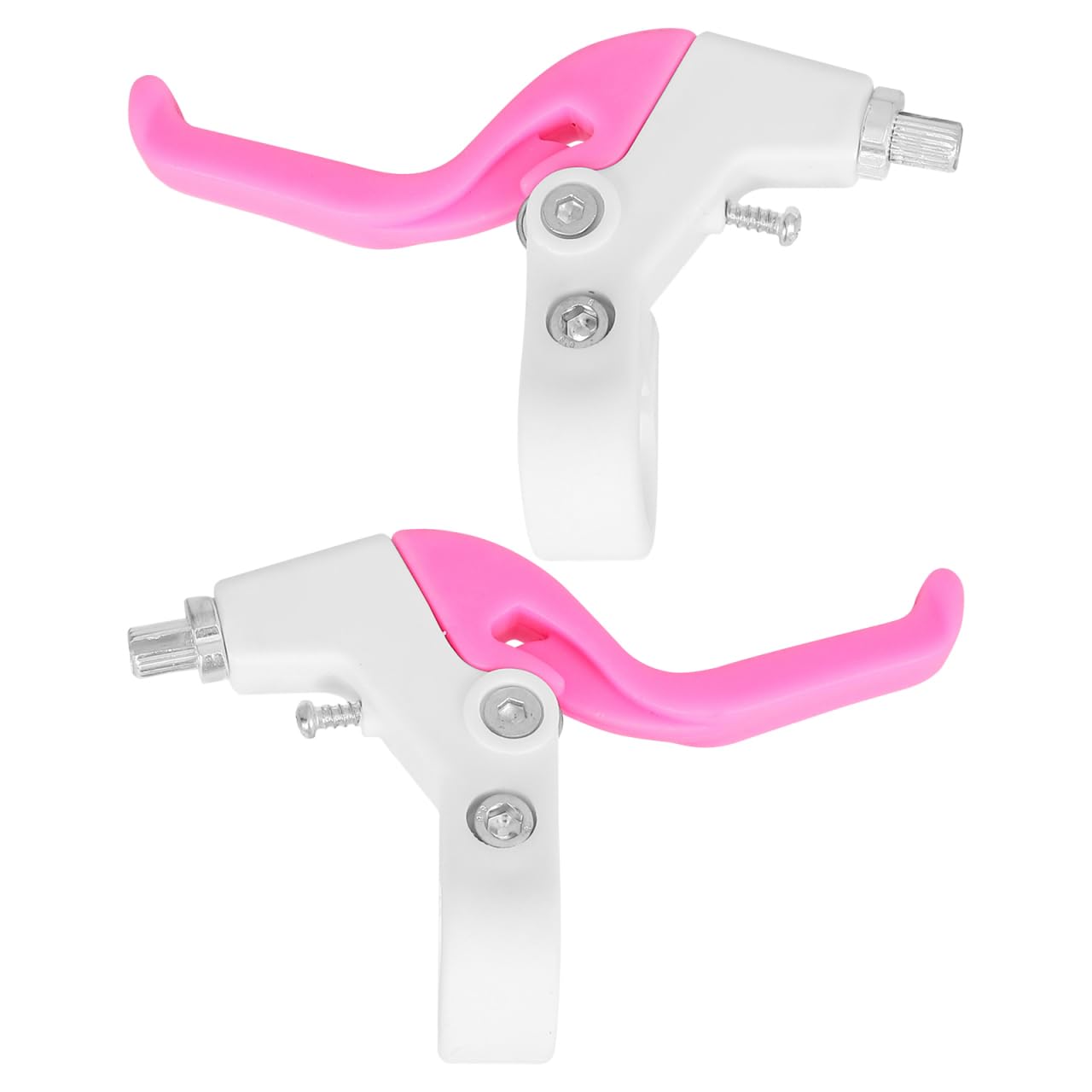 Veemoon 1 Pair Kids Bicycle Brake Lever Children Brake Handle Cycling Brake Levers Replacement 2-2. 3 cm Bike Spare Parts Bicycle Accessories for Most Bicycle, Road Bike, Mountain Bike (Pink)
