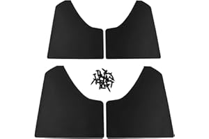 Jeyaic Car Mud Flaps Universal Fit Matte Black Splash Guards (4 Pack) with 20 Pieces 6mm Fastener Rivet Clips