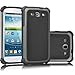 Tekcoo Galaxy S3 Case, (TM) [Tmajor Series] [Gray/Black] Shock Absorbing Hybrid Rubber Plastic Impact Defender Rugged Slim Hard Case Cover Shell for Samsung Galaxy S3 S III I9300 GS3 All Carriers