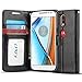 J&D Case Compatible for Moto G4 Case/Moto G4 Plus Case, [Wallet Stand] [Slim Fit] Heavy Duty Shock Resistant Flip Cover Wallet Case for Motorola Moto G4/G4 Plus Wallet Case - [Not for Moto G4 Play]