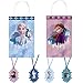 Frozen 2 Birthday Party Wearables Favors and Goodie Bag Fillers Pack For 8 With Elsa and Anna Frozen 2 Goody Bags,Tags, Slap Bracelets, Hair Pony Tails, Tattoos Snowflake Wands and Frozen Inspired Pin