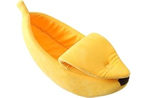longjunjunfashion Banana Pet Bed Cute Funny Banana Bed Extra Large Size for Dogs, Christmas Pet Bed Lovely Pet Supplies for Dogs Puppies