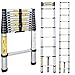 WolfWise EN131 10.5ft Telescoping Ladder Aluminum Telescopic Extension Tall Multi Purpose