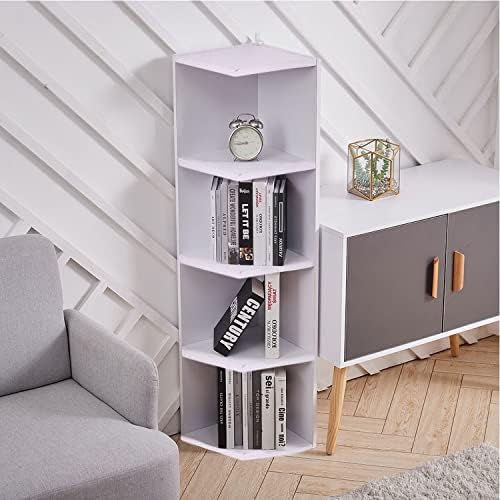 home gallery Corner Square Bookcase Storage Book Shelf Unit Bookshelf