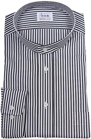 Amazon ワイシャツ 軽井沢シャツ A10kzzs46 スタンドカラー 純綿 80番双糸 ブラックロンスト らくらくオーダー受注生産商品 ゆったり型 シャツ 通販