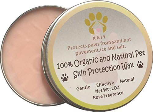 Pet's Paw Protection Wax ,Dog/Cat Claws Grooming Cream ,Effective For Cracked Rough Dry Chapped Paws, Heals and Repairs Damaged Dog/Cat Paws,100% Organic and Natural,2 OZ-Rose Flavor