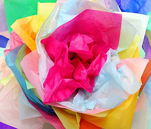 image for Creative Colour Solutions Colored Tissue Paper - 130 Sheets - 26 Color