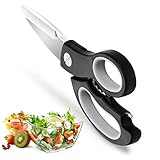 Kitchen Shears, Heavy Duty Utility Kitchen Scissors with Bottle Opener, Dishwasher Safe and Ultra Sharp Shears for Chicken, Herb, Vegetables, Nut, Bones, Fish Scale