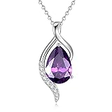 FANCIME February Birthstone Necklace for Women