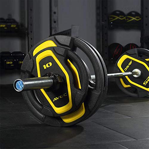 Bumper-Weight-Plates-for-Olympic-Competition-Barbell-with-Steel-Hub-1-Pair-Compatible-with-2-Inch-Bars-for-Free-Weight-Strength-Training