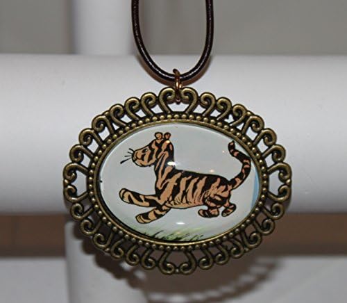 Winnie the Pooh A. A. Milnes Classic TIgger Bronze Filigree Necklace
