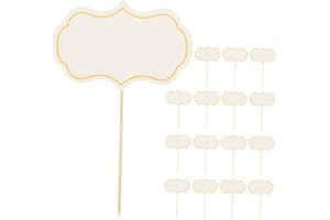 UTHCLO 16PCS Reusable Cheese Markers and Food Labels for Charcuterie Boards Blank Mini Chalkboard Signs for