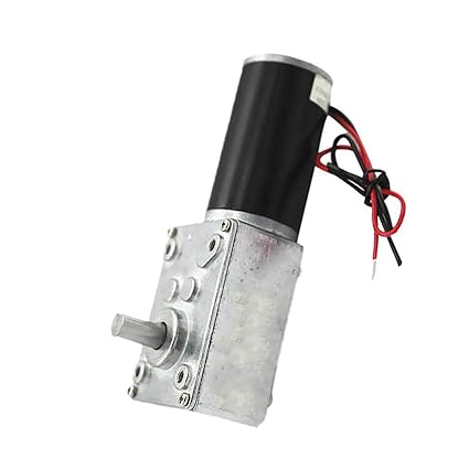 SODIAL DC hohe Drehmomente Turbo Schnecken Getriebe Micro-Motor Rechtwinklig Getriebemotor - 24V 12RPM