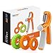 132LB/60kg Hand Gripper, RISEPRO Hand Strengthener Non-slip Gripper Hand Exerciser Strength Trainer for Athletes Pianists Kids Adjustable Resistance Set of 4 with 3 grip rings HG2060-3R