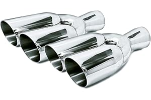 COLT EXHAUST Exhaust 2 Pack Universal Dual Exhaust Tips 3 Inch ID Inlet x 3 Inch OD Outlet x 13 Inch Long | Stainless Steel | Northeastern Exhaust | Automotive Replacement Part