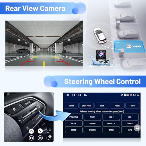 Inefala 4+64G Car Radio for Citroen Nemo/Peugeot Bipper/Fiat Fiorino Qubo 2008-2017 Android 15 with Wireless CarPlay Android Radio, 10 Inch Car Screen with Bluetooth WIFI GPS FM/RDS 32EQ SWC