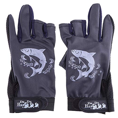 Angelhandschuhe, halbe Finger, Rutschfest, Rutschfest, für Radfahren, Angeln, 1 Paar – Bild 8