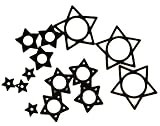 Black Hollow Star Silicone O-Rings (Pack of 10)
