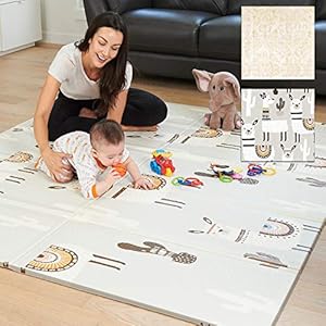XdeModa Reversible Baby Play Mat & Exercise Mat – Fun & Stylish Foam Floor Playmat for Adults, Kids and Infants. Elegant…