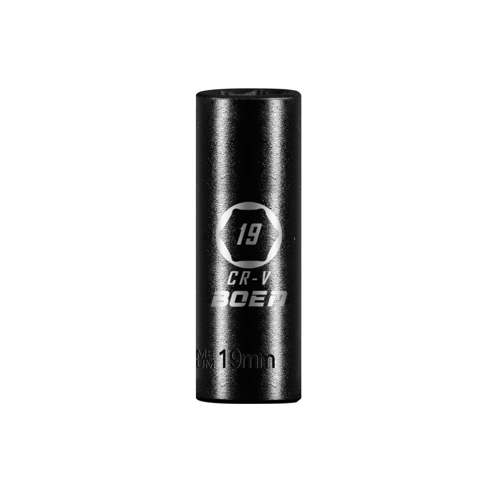 Photo 1 of BOEN 1/2" Drive Deep Impact Sockets,Premium Impact Socket,19mm Socket,Metric,6 Point,Cr-V Steel with Laser Marking - Strong and Durable