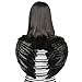 Dazone Black Angel Feather Wings Costume