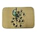 Awesomes 24'' x 16'' Coral Fleece Anti-Slip Rug Carpet Floor Door Mat (Peacock)