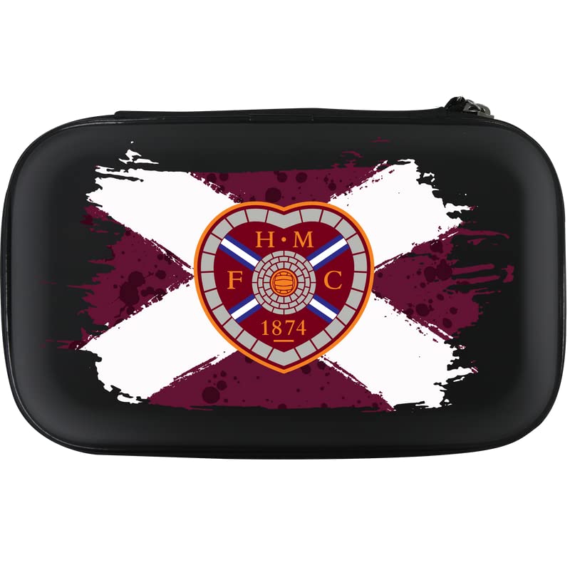 Darts Corner Officially Licensed Heart of Midlothian Football Club Hearts FC Dart Case, Saltire Crest, Synthetic (W619)